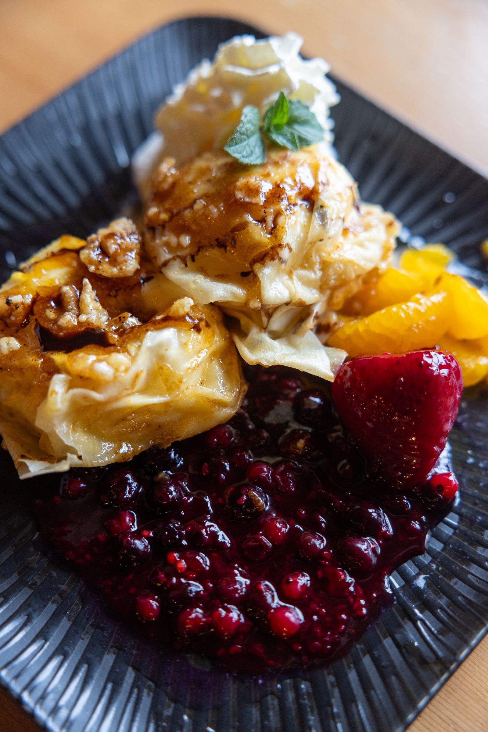 Hausgemachte Dessertvariation