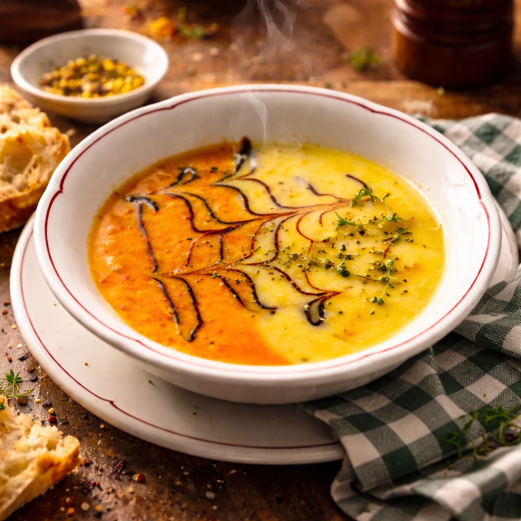 Rot/Gelb Paprikasuppe – die Haus-Suppe